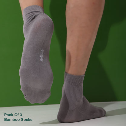 Naturefab Herren Bambus Knöchellange Socken Orchid Flower