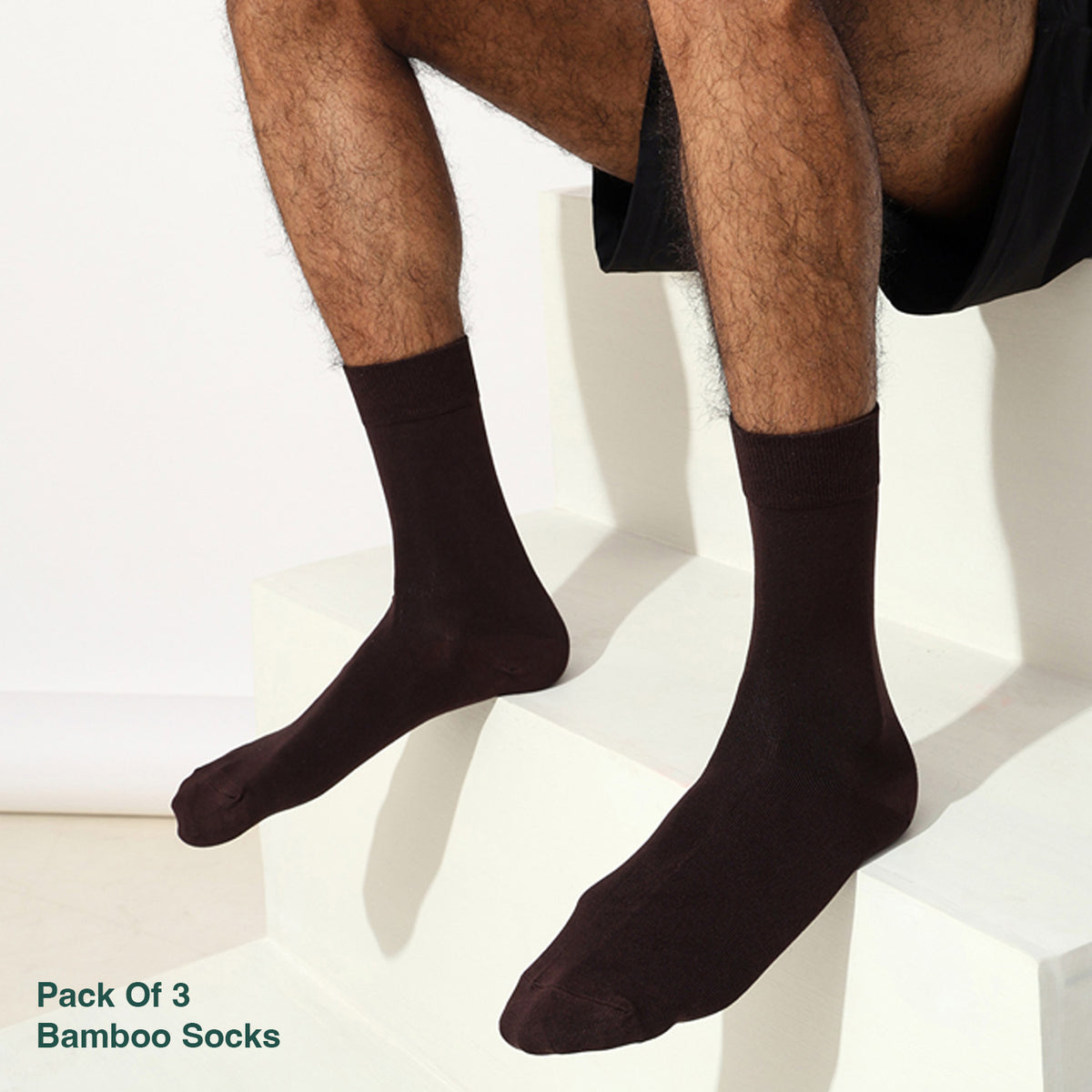 Naturefab Men's Bamboo Full Length socks Combo-4 (Pack of 3)