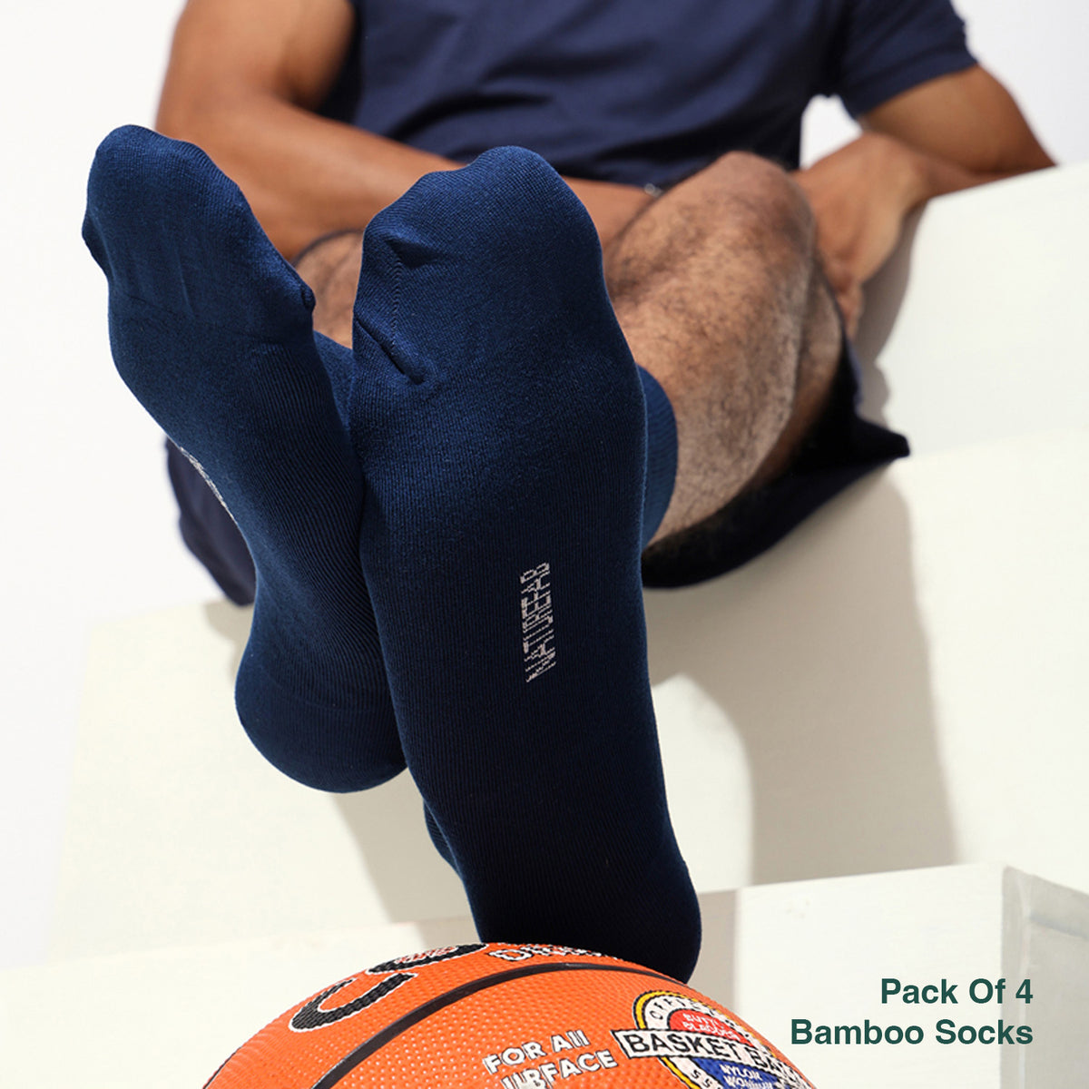 Naturefab Men's Bamboo Full Length socks Combo-6 (Pack of 4)