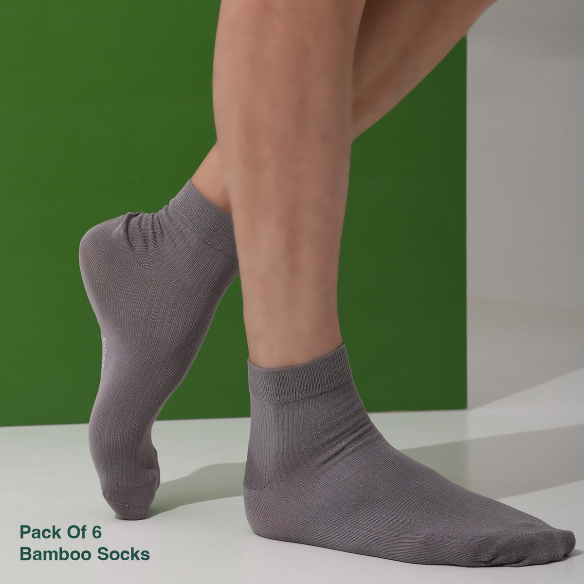 Naturefab Men's Bamboo Ankle Length socks Combo-2 (Pack of 6)