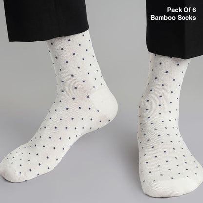 Naturefab Men's Bamboo Full Length socks Combo-12 (Pack of 6)