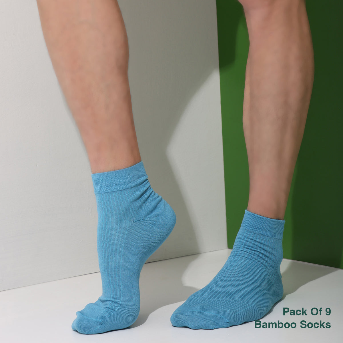 Naturefab Men's Bamboo Ankle Length socks Combo-4 (Pack of 9)